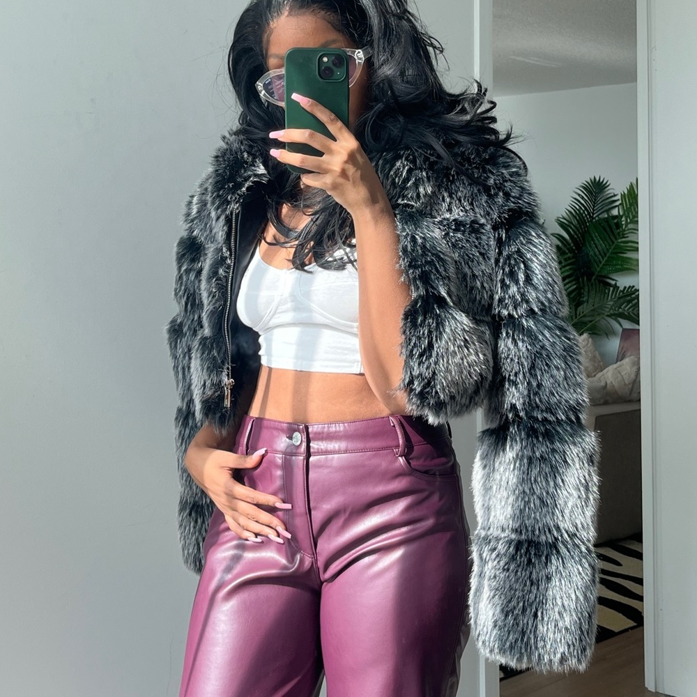 fluffy fur coat
